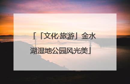 「文化·旅游」金水湖湿地公园风光美