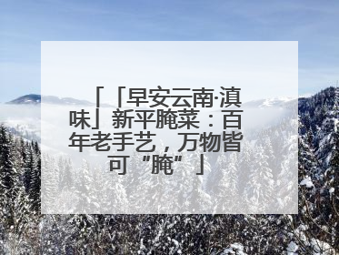 「早安云南·滇味」新平腌菜：百年老手艺，万物皆可“腌”