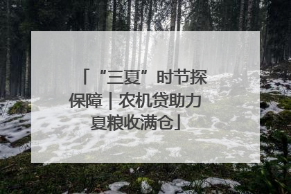 “三夏”时节探保障｜农机贷助力夏粮收满仓