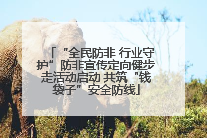 “全民防非 行业守护”防非宣传定向健步走活动启动 共筑“钱袋子”安全防线