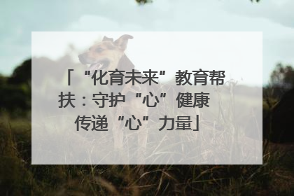 “化育未来”教育帮扶：守护“心”健康 传递“心”力量