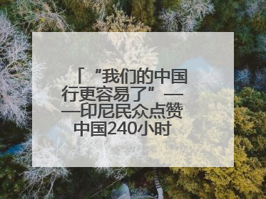 “我们的中国行更容易了”——印尼民众点赞中国240小时过境免签政策