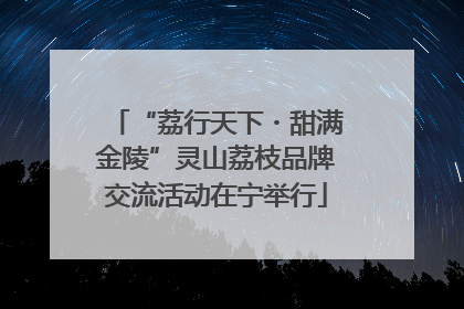 “荔行天下・甜满金陵”灵山荔枝品牌交流活动在宁举行