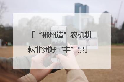 “郴州造”农机耕耘非洲好“丰”景