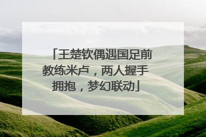 王楚钦偶遇国足前教练米卢，两人握手拥抱，梦幻联动