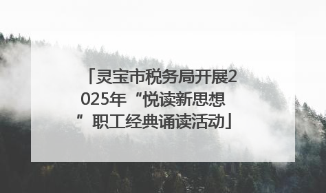 灵宝市税务局开展2025年“悦读新思想”职工经典诵读活动