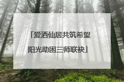 爱洒仙居共筑希望 阳光助困三师联袂