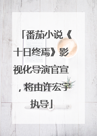 番茄小说《十日终焉》影视化导演官宣，将由许宏宇执导