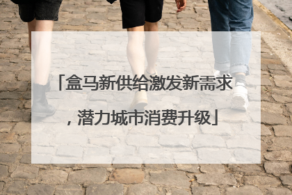 盒马新供给激发新需求，潜力城市消费升级