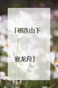 祁连山下赛龙舟