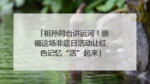 祖孙同台讲运河!崇福这场非遗日活动让红色记忆“活”起来