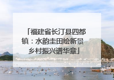 福建省长汀县四都镇：水韵圭田绘新景 乡村振兴谱华章