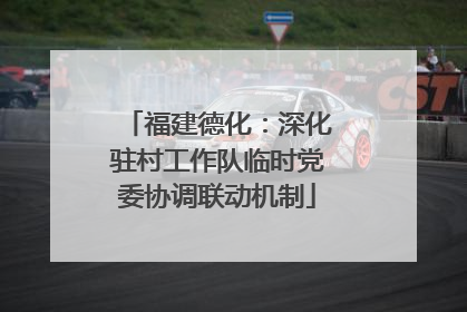 福建德化：深化驻村工作队临时党委协调联动机制