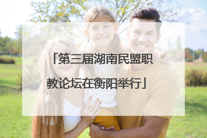 第三届湖南民盟职教论坛在衡阳举行