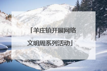 羊庄镇开展网络文明周系列活动