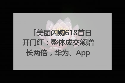 美团闪购618首日开门红：整体成交额增长两倍，华为、Apple、沃尔玛等近800个品牌翻倍增长