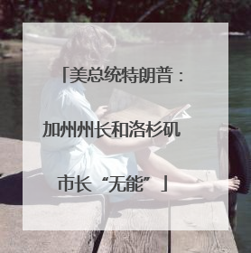 美总统特朗普：加州州长和洛杉矶市长“无能”