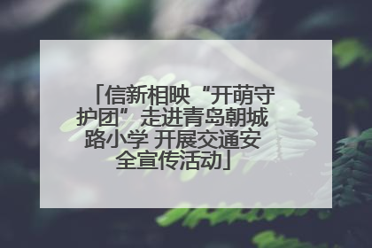 信新相映“开萌守护团”走进青岛朝城路小学 开展交通安全宣传活动