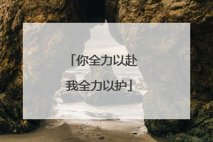 你全力以赴 我全力以护