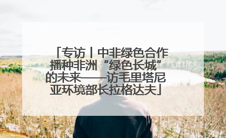 专访丨中非绿色合作播种非洲“绿色长城”的未来——访毛里塔尼亚环境部长拉格达夫