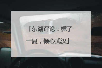东湖评论：栀子一夏，倾心武汉