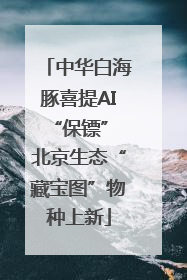 中华白海豚喜提AI“保镖” 北京生态“藏宝图”物种上新