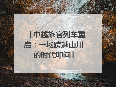 中越旅客列车重启：一场跨越山川的时代叩问