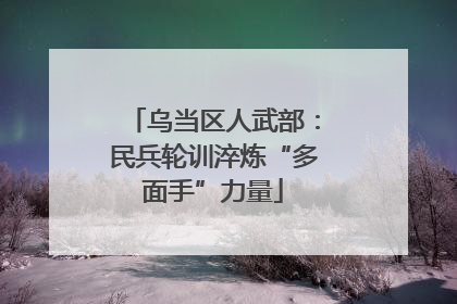 乌当区人武部：民兵轮训淬炼“多面手”力量