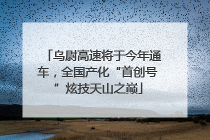 乌尉高速将于今年通车，全国产化“首创号”炫技天山之巅