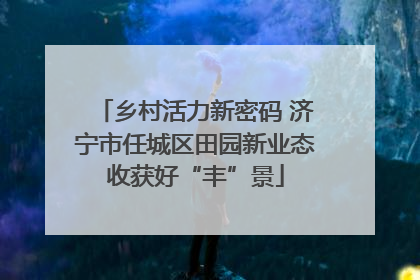 乡村活力新密码 济宁市任城区田园新业态收获好“丰”景