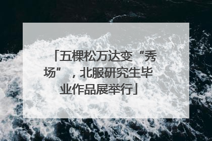 五棵松万达变“秀场”，北服研究生毕业作品展举行