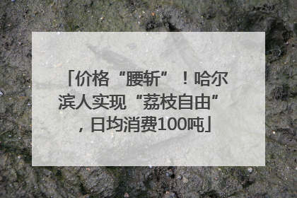价格“腰斩”！哈尔滨人实现“荔枝自由”，日均消费100吨