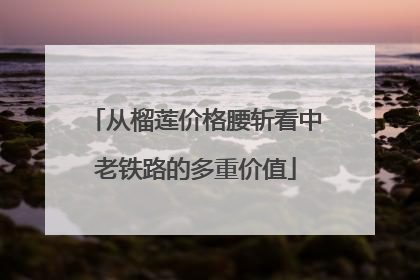 从榴莲价格腰斩看中老铁路的多重价值