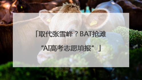 取代张雪峰？BAT抢滩“AI高考志愿填报”