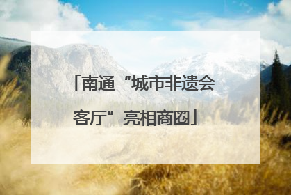 南通“城市非遗会客厅”亮相商圈