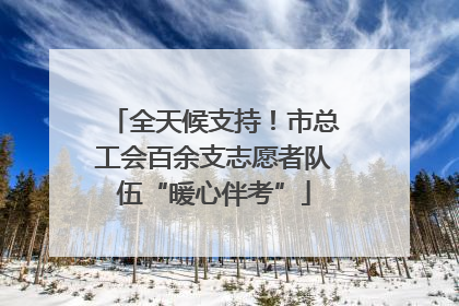 全天候支持！市总工会百余支志愿者队伍“暖心伴考”