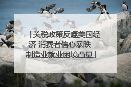 关税政策反噬美国经济 消费者信心暴跌 制造业就业困境凸显