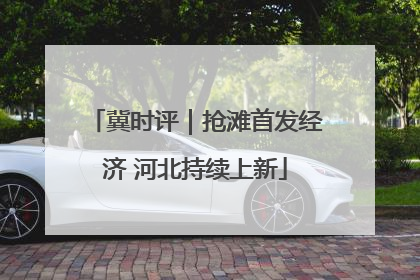 冀时评｜抢滩首发经济 河北持续上新