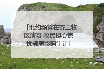 北约频繁在芬兰牧区演习 牧民担心惊扰驯鹿影响生计