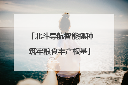 北斗导航智能播种 筑牢粮食丰产根基