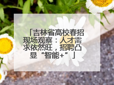 吉林省高校春招现场观察：人才需求依然旺，招聘凸显“智能+”