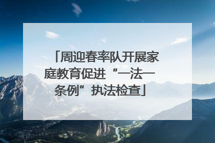 周迎春率队开展家庭教育促进“一法一条例”执法检查