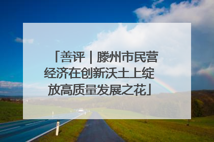 善评｜滕州市民营经济在创新沃土上绽放高质量发展之花
