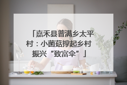 嘉禾县普满乡太平村：小菌菇撑起乡村振兴“致富伞”