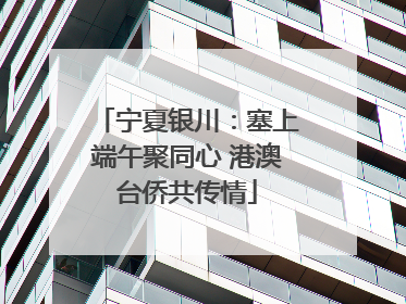 宁夏银川：塞上端午聚同心 港澳台侨共传情