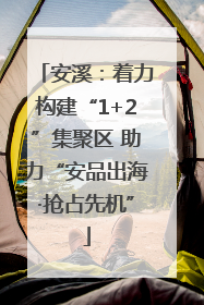 安溪：着力构建“1+2”集聚区 助力“安品出海·抢占先机”