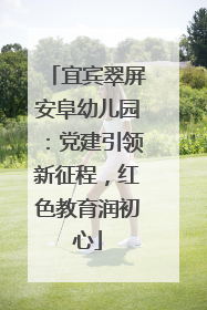 宜宾翠屏安阜幼儿园：党建引领新征程，红色教育润初心