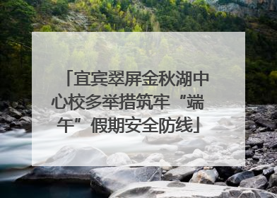 宜宾翠屏金秋湖中心校多举措筑牢“端午”假期安全防线