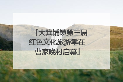 大箕铺镇第三届红色文化旅游季在曹家晚村启幕