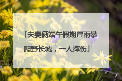 夫妻俩端午假期冒雨攀爬野长城，一人摔伤